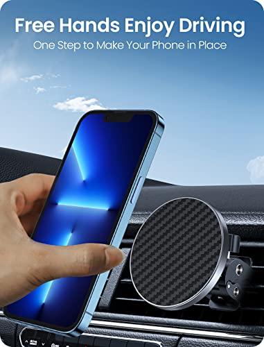 Mag-Safe Air Vent Car Mount Magnetic Car Phone Holder for Car Adjustable Air Vent Phone Car Mount,Car Phone Holder Compatible with iPhone14/13/12 Series & MagSafe case, Samsung Galaxy/Note Series, etc