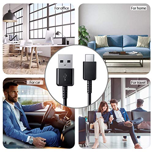 Samsung Fast Charger with USB Type C 10FT (3m) Cable for Samsung Galaxy S9/S9 Plus/S8/S8 Plus/S10/S10e/S10 Plus/Note 8/Note 9/Note 10/Note 20/A13/A03s/A20/A30/A31/A32/A33/A50/A51/A52/A53/A71/S20/S21