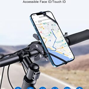 EWA Bike Phone Holder, Motorcycle Phone Mount Magnetic Bicycle Handlebar Cell Phone Clamp Compatible with MagSafe and iPhone 14 13 Pro Max Mini for Indoor Cycling,Treadmill,Spin Bike,Elliptical