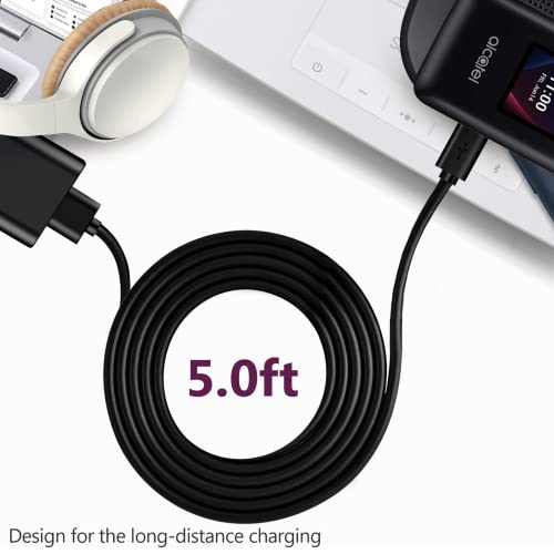 Fast Wall Charger 5FT Charging Cable Cord fit for Alcatel Go Flip, Go Flip 3, Go Flip V, Alcatel Cingular Flip 2/3, Alcatel MyFlip 2, QuickFlip, Smartflip 4052r 5044C & flip Micro USB phone charge