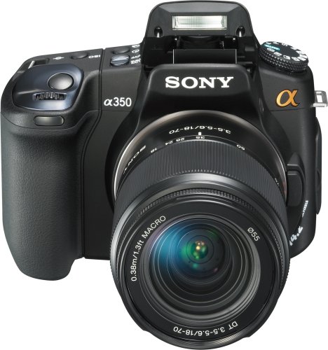 Sony Alpha DSLRA350X 14.2MP Digital SLR Camera with Super SteadyShot Image Stabilization with DT 18-70mm f/3.5-5.6 & DT 55-200mm f/4-5.6 Zoom Lenses