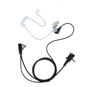 klykon vx-261 earpiece covert acoustic tube bodyguard ear piece headset with mic for motorola vertex standard 2 way radio vx-231,vx-351