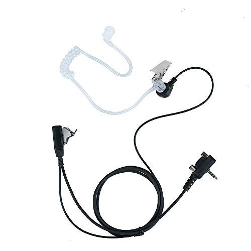 Klykon Vx-261 Earpiece Covert Acoustic Tube Bodyguard Ear Piece Headset with Mic for Motorola Vertex Standard 2 Way Radio VX-231,VX-351