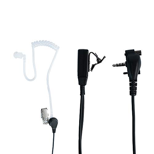 Klykon Vx-261 Earpiece Covert Acoustic Tube Bodyguard Ear Piece Headset with Mic for Motorola Vertex Standard 2 Way Radio VX-231,VX-351