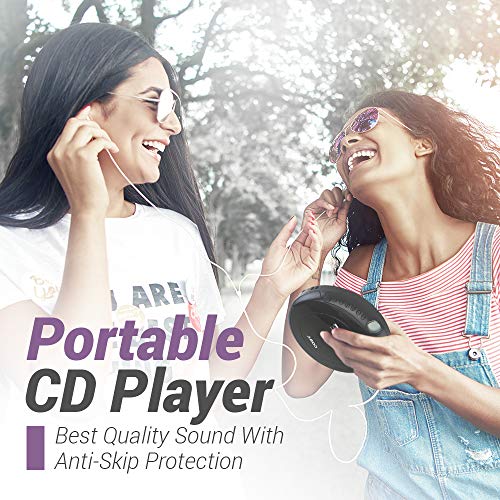Coby Portable Compact Anti-Skip CD Player – Lightweight & Shockproof Music Disc Player w/ Pro-Quality Earbuds - For Kids & Adults - Home Car & Travel