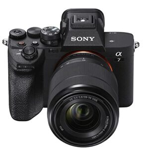 Sony a7 IV Mirrorless Digital Camera with 28-70mm Lens, 32GB Card, Tripod, Case, and More (21pc Bundle) (Renewed)