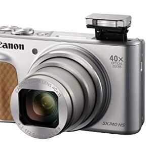 Canon PowerShot SX740 HS 1/2.3" Compact Camera 20.3 MP, Silver (International Model)