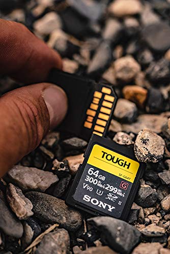 Sony SF-G32T/T1 Tough High Performance SDHC UHS-II Class 10 U3 Flash Memory Card with Blazing Fast Read Speed up to 300MB/s, 32GB Black