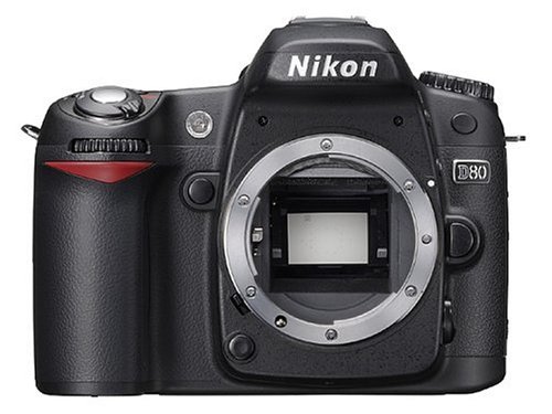 Nikon D80 (Body only) 10.2MP Digital SLR Camera Japan Imports [International Version, No Warranty]