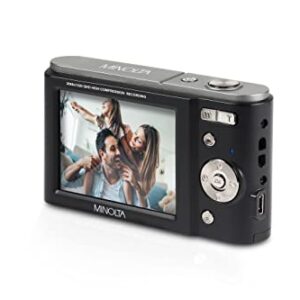 Minolta MND20 44 MP / 2.7K Ultra HD Digital Camera (Black)