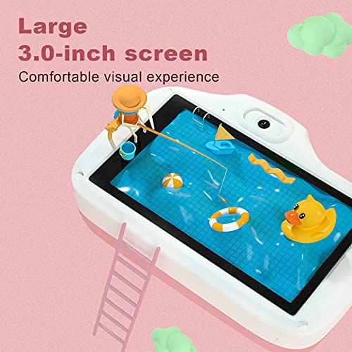 Kids Camera, Cartoon Anti-Drop Children's Gift High Definition Mini with Lanyard for Home