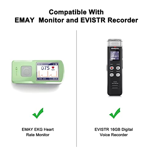 XANAD Hard Case for EMAY EKG Monitor or EVISTR 16GB Digital Voice Recorder - Travel Protective Bag