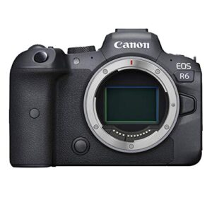 Canon EOS R6 Mirrorless Digital Camera with RF 24-105mm f/4-7.1 STM Lens + RF 100-400mm is USM Lens + 50mm f/1.8 STM Lens + 128GB Memory + Case + Tripod + Filters (43pc Bundle) (Renewed)