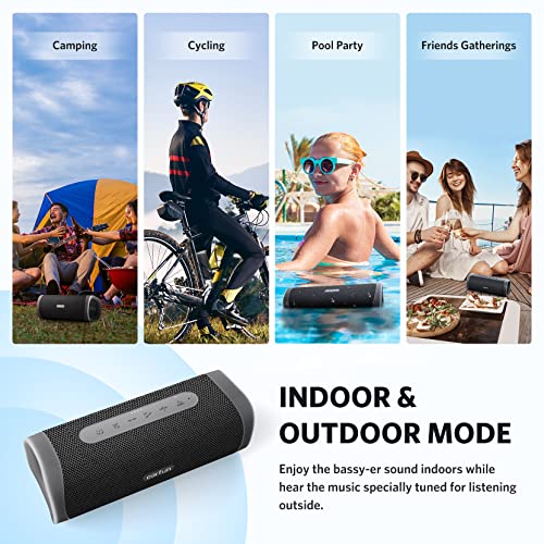 EarFun Bluetooth Speaker, UBOOM L Portable Speaker 28W Loud Stereo Sound, Rich Bass, IP67 Waterproof & Dustproof, Dual Pairing, Built-in Mic, Low Latency, Wireless Speaker for Party, Indoor & Outdoor