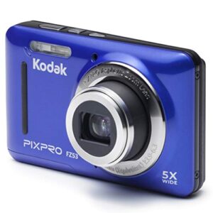kodak fz53-bl point and shoot digital camera with 2.7″ lcd, blue