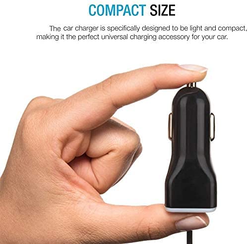 iPhone Car Charger, [Apple MFI Certified] Car Charger for iPhone 14, 13, 12, 11, X, XR, XS, Pro, 8 Plus, 7 Plus, Pro Max, iPad Pro, Air 4, Mini with Extra USB Port