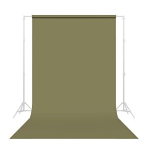 savage seamless paper photography backdrop – color #34 olive green, size 86 inches wide x 36 feet long, backdrop for youtube videos, streaming, interviews and portraits – made in usa