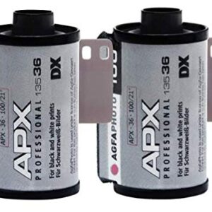 AgfaPhoto APX 100 135-36 Negative Fim S/W Pack of 2, AG6A1360-2