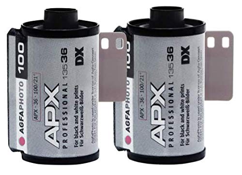 AgfaPhoto APX 100 135-36 Negative Fim S/W Pack of 2, AG6A1360-2
