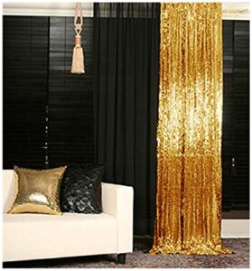 sequin backdrop 4x10ft shiny gold sequin curtains 2 panels glitter backdrop curtains for parties photography background m0511
