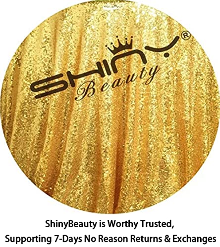 Sequin Backdrop 4x10ft Shiny Gold Sequin Curtains 2 Panels Glitter Backdrop Curtains for Parties Photography Background M0511