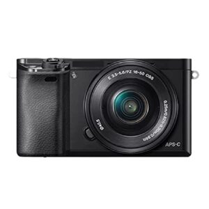 camera new a6000 mirrorless digital camera ilce-6000l with 16-50mm lens -24.3mp -full hd video digital camera