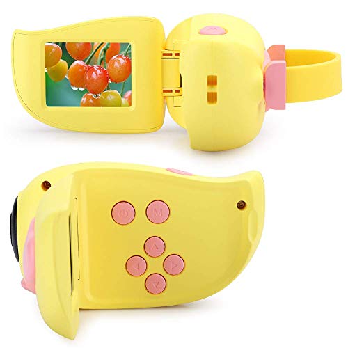 IW.HLMF USB Children Digital Camera AI Intelligent Video Camera Camera with Multiple Cute Cartoon Photo Stickers Support 2000/2003/Me/XP/Vista/Windows 7/Mac OS(Pink) Gift