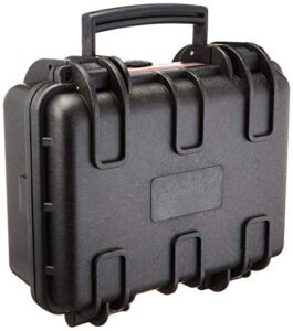 amazon basics small hard camera carrying case – 12 x 11 x 6 inches, black