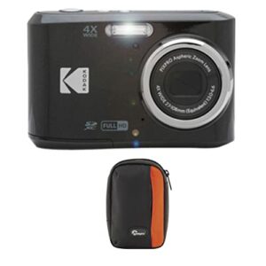kodak pixpro fz45 16 mp digital camera (black) with carrying case bundle