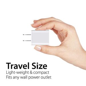 iPhone Charger, Spater Travel Home Wall Charger and a Charging Cable Compatible with iPhone 13, iPhone 12, iPhone 11, iPhone X, iPhone 8, 7, 6, 5, iPad Mini, iPod Touch, and iPods (White)