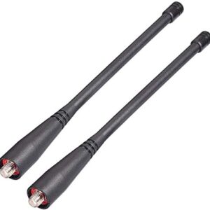 Bingfu Dual Band VHF UHF 136-174MHz 400-470MHz Ham Radio Antenna Handheld Two Way Radio Walkie Talkie SMA Female Soft Antenna 2-Pack for Kenwood Wouxun Baofeng BF-F8HP UV-5R UV-82 BF-888S GT-3 Radio