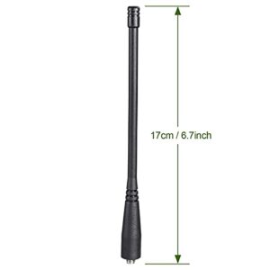 Bingfu Dual Band VHF UHF 136-174MHz 400-470MHz Ham Radio Antenna Handheld Two Way Radio Walkie Talkie SMA Female Soft Antenna 2-Pack for Kenwood Wouxun Baofeng BF-F8HP UV-5R UV-82 BF-888S GT-3 Radio