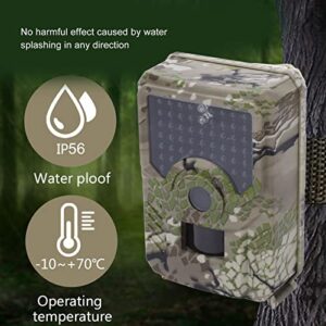 Aoutecen Trail Camera, 0.8s Photographing Sturdy Wildlife Camera IP56 Protection 12MP 1080P for Outdoor