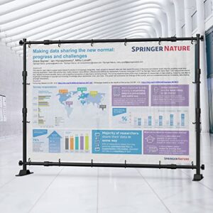 8'x8' Heavy Duty Backdrop Banner Stand,with Thicker Professional Large Telescopic Connecting Pipe,Fit Trade Show and Display Booth Exhibitor Background,with Carrying Bag（Black)