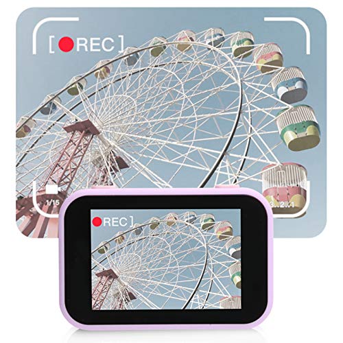 01 Children Camera, Fast Charging Previewing Taking Photos Video Camera, for Girls Kids(Pink)