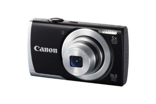 Canon PowerShot A2500 16.0 MP Digital Camera with 5X Optical Zoom and 720p HD Video Recording (Black)