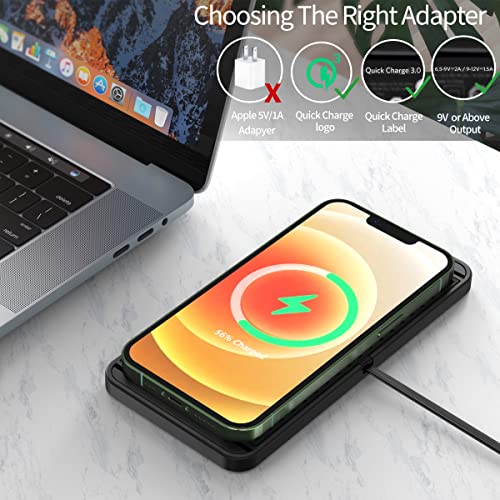 Wireless Charger,LEOSAN Wireless car Charger Charging pad 15w Non Slip qi Fast Charger for car Wireless Phone Charger for Android for iPhone 11/12/13/14 Pro Max Xs,Samsung Galaxy S20, S10+ Note 9，LG