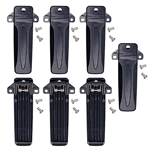 Replacement Belt Clip KBH-10 for Kenwood TK260G TK-272G TK-388G TK-2100 TK-2118 TK-3206 TK-3207 Radio (7PCS)