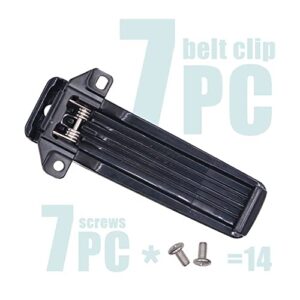 Replacement Belt Clip KBH-10 for Kenwood TK260G TK-272G TK-388G TK-2100 TK-2118 TK-3206 TK-3207 Radio (7PCS)