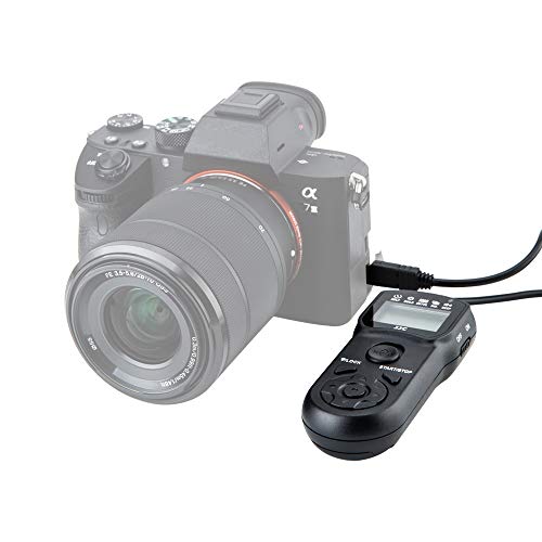 JJC Intervalometer Timer Remote Control Shutter Release for Sony A6000 A6100 A6600 A6500 A6400 A6300 A1 A7 A7II A7III A7IV A7R V IV A7RIII II A7S II A7SIII A9 ZV-1 RX100 VII VI V VA IV RX10 IV & More