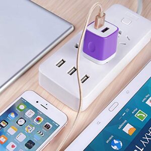 USB Charger Plug,Wall Charger,Charging Block,5-Pack 2.1A/5V Portable Power Cube Charger Adapter Compatible for iPhone 14/13/12/11 Pro Max/Xs Max/XR/X/8/7/6S/6 Plus,Samsung Galaxy S23 S22 S21,LG,Moto