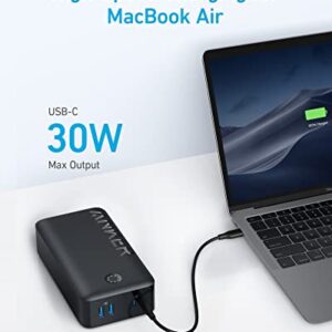 Anker Portable Charger, 347 Power Bank (PowerCore 40K), 40,000mAh 30W Battery Pack with USB-C High-Speed Charging, for MacBook, iPhone, Samsung Galaxy, iPad, and More