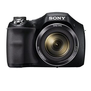 sony cyber-shot dsc-h300 20.1mp 35x optical zoom compact digital camera – black