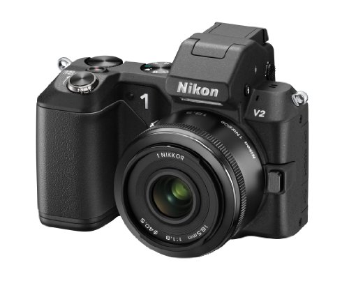 Nikon DSLR Nikon 1 V2 Double lens kit Black N1V2WLKBK - International Version (No Warranty)