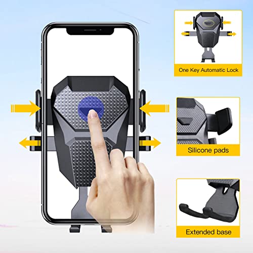 Kairiyard Phone Mount for Car, [Never Blocking Vent] Universal Car Phone Holder Mount 360° Rotatable Cell Phone Holder Car for Most Car and Mobile Phones iPhone