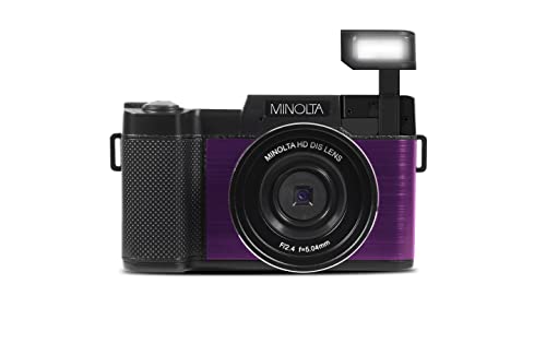 Minolta MND30 30 MP / 2.7K Ultra HD Digital Camera (Purple)