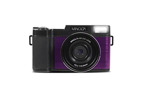 Minolta MND30 30 MP / 2.7K Ultra HD Digital Camera (Purple)