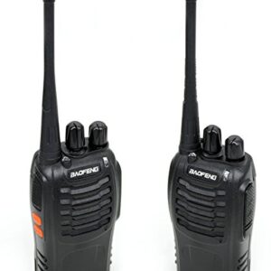 BAOFENG BF-888S Two Way Radio Long Range 16 CH Baofeng Radio and Tenway Covert Air Acoustic Tube Earpiece (Pack of 10)