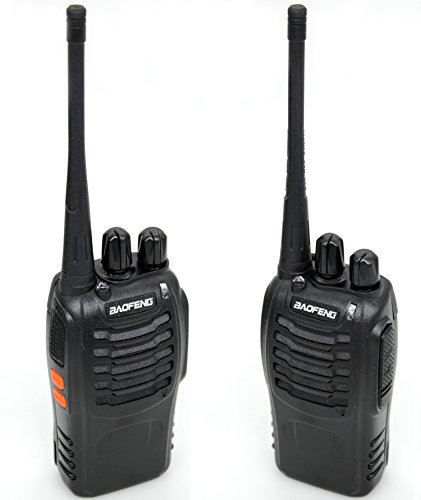 BAOFENG BF-888S Two Way Radio Long Range 16 CH Baofeng Radio and Tenway Covert Air Acoustic Tube Earpiece (Pack of 10)