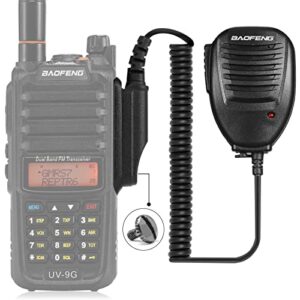 BAOFENG Waterproof Speaker Two Way Radio Microphone Ham Radio Handheld Remote Shoulder Mic UV-9R UV-9R Plus MK1 UV-9R PRO UV-9G GT-3WP BF-T57 BF-9700 UV-82WP(T-56)